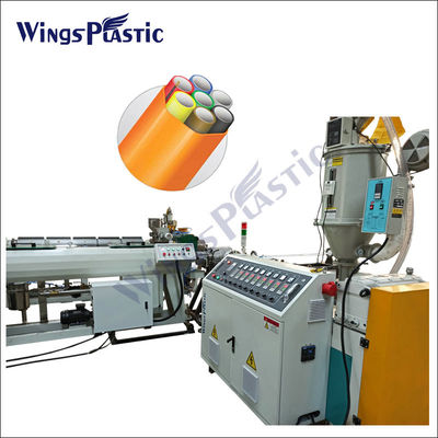 Il PE dell'HDPE cabla la linea di produzione della macchina dell'estrusione del tubo dell'intelaiatura del pacco di Micropipe