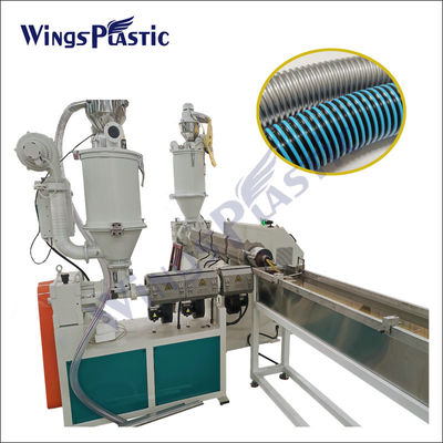80kg/H ha ondulato la metropolitana di plastica a spirale di plastica di EVA LLDPE della macchina del tubo che fa la macchina