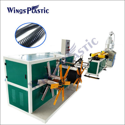 L'estrusione di plastica del tubo dell'HDPE allinea l'alta velocità ondulata a parete semplice della macchina del tubo
