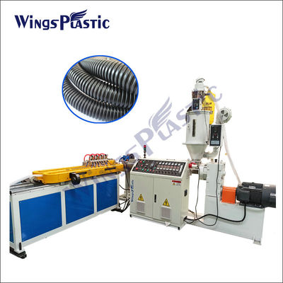 Linea di produzione di plastica del tubo del PVC del PE pp linea di produzione ondulata a parete semplice di plastica del tubo di SWC