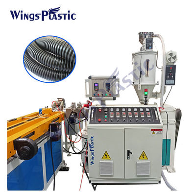 Linea di produzione di plastica del tubo del PVC del PE pp linea di produzione ondulata a parete semplice di plastica del tubo di SWC