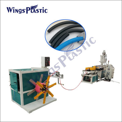 Macchina ondulata a parete semplice dell'estrusione del tubo dell'HDPE del tubo dell'espulsore dell'HDPE di plastica della macchina