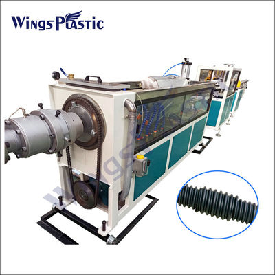 La linea a spirale PVC dell'estrusione di tubi della condotta dell'HDPE del PE ha ondulato la macchina del creatore del tubo