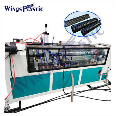 La linea a spirale PVC dell'estrusione di tubi della condotta dell'HDPE del PE ha ondulato la macchina del creatore del tubo