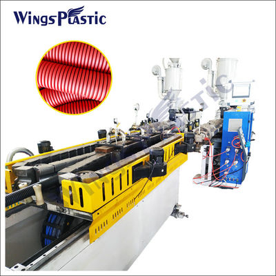 Linea di produzione ondulata doppia ondulata del tubo della macchina DWC dell'espulsore del tubo dell'HDPE