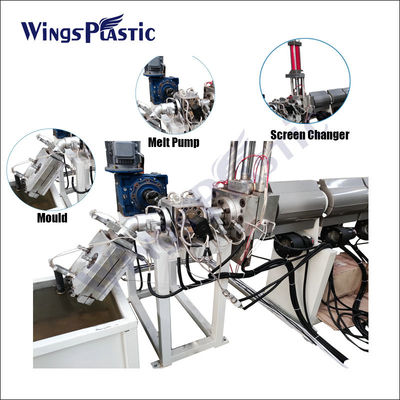 Linea di estrusione del nastro di imballaggio in plastica Pp String Belt Extruder Pp Package Strap Band Fully Automatic