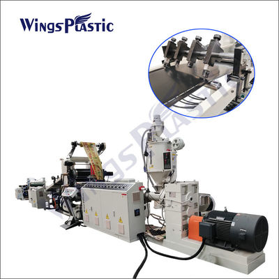 Strato di plastica del PVC delle ANCHE del LDPE dell'HDPE della macchina dell'espulsore di strato della singola vite che fa macchina