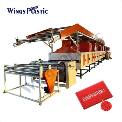 PVC di plastica pp Mat Making Machine Eco Friendly di 500kg/H Mat Making Machine