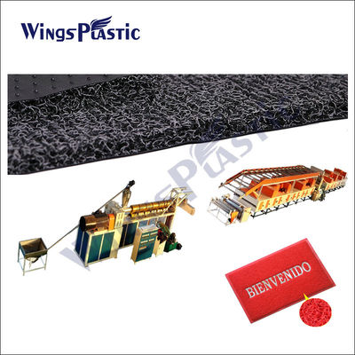 PVC di plastica pp Mat Making Machine Eco Friendly di 500kg/H Mat Making Machine