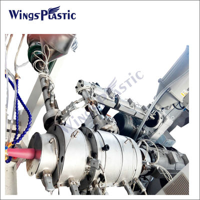 Produzione di plastica dell'estrusione del tubo del condotto elettrico del rifornimento idrico del PE pp PPR dell'HDPE che fa la macchina del tubo del ppr della macchina