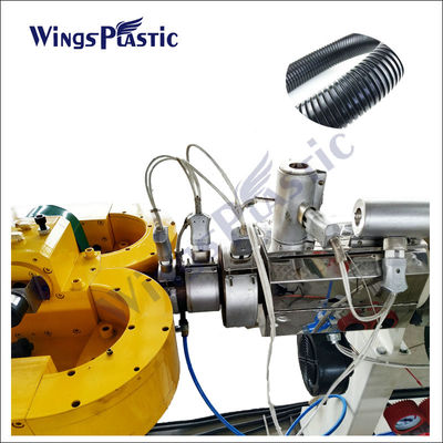 PP PE PVC EVA PA Linea di estrusione di tubi ondulati di plastica/macchina di estrusione di tubi ondulati di plastica