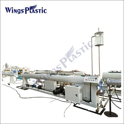 Linea di produzione di plastica del tubo di gas della tubatura dell'acqua dell'HDPE della macchina dell'espulsore del tubo della singola vite