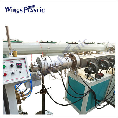 Linea di produzione di plastica del tubo di gas della tubatura dell'acqua dell'HDPE della macchina dell'espulsore del tubo della singola vite