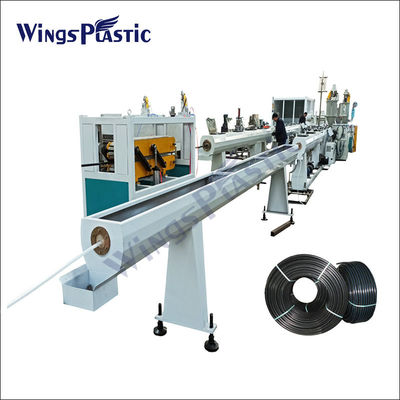 Linea di produzione di plastica del tubo di gas della tubatura dell'acqua dell'HDPE della macchina dell'espulsore del tubo della singola vite