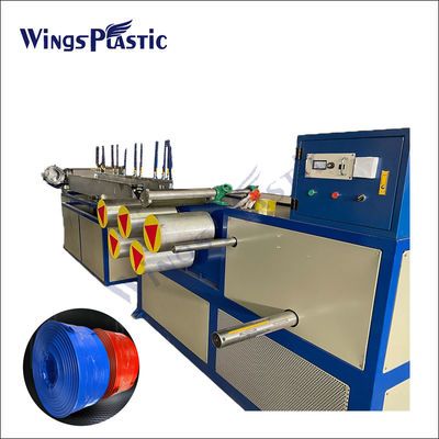 Macchina per la produzione di estrusori per tubi di irrigazione a piatta pianta rinforzata in fibra di PVC ad alta produttività