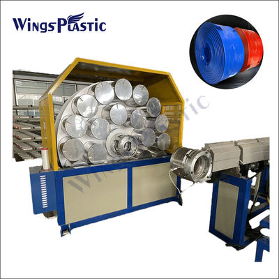 Macchina per la produzione di estrusori per tubi di irrigazione a piatta pianta rinforzata in fibra di PVC ad alta produttività