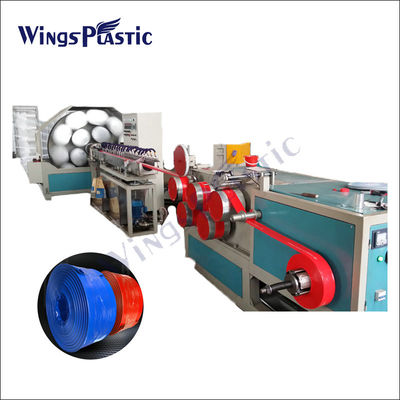 Macchina per la produzione di estrusori per tubi di irrigazione a piatta pianta rinforzata in fibra di PVC ad alta produttività
