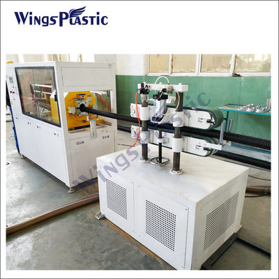 Tubo di plastica del PVC DWC dell'HDPE che fa la linea fabbrica dell'estrusione della macchina
