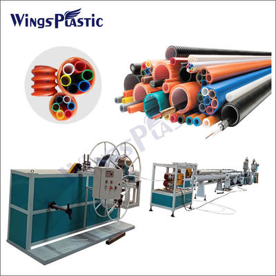 Il PE dell'HDPE cabla la linea di produzione della macchina dell'estrusione del tubo dell'intelaiatura del pacco di Micropipe