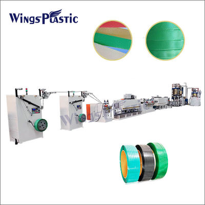 Macchine per le cinghie per animali da compagnia di plastica per l'imballaggio delle cinghie attrezzature di linea di produzione per nastri Pp