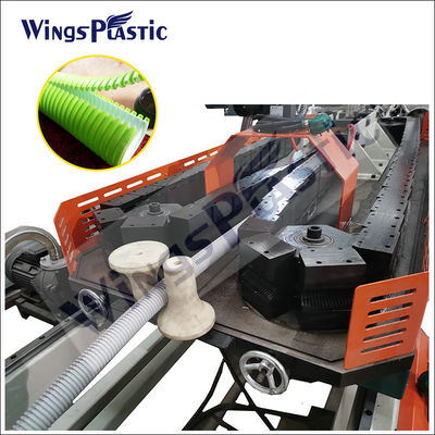 Plastico PE a doppia parete tubo di drenaggio ondulato estrusore macchina 6-8m/min