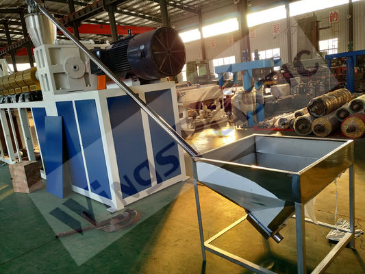 Macchina per la fabbricazione di tappeti a bobina a doppio colore in PVC Modello n. SJ100/30 Spessore 10-19 mm