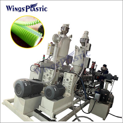 Macchina di estrussione di tubi di plastica ondulati a doppia parete in HDPE PVC