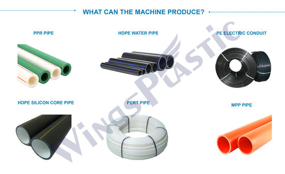Macchine per l'estrusione di tubi in HDPE PPR Equipaggiamenti per la produzione di tubi in PE PERT