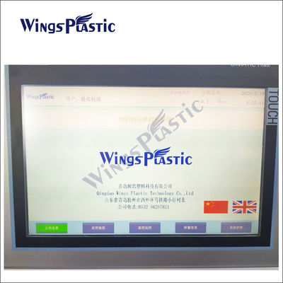 Macchine per estrusori di fogli di tende di plastica in PS PC PET riciclati con sistema di controllo PLC
