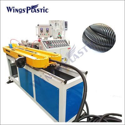 PE PP EVA PVC PA Flessibile Pipe Extrusion Die Plastic Piccolo Diametro Single Wall Corrugated Pipe Making Machine