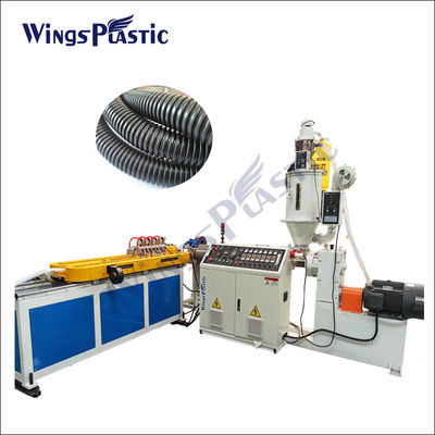 Pp Pe Pvc Plastico a parete singola Flessibile Corrugato tubo di tubo di tubo di estrusione macchina di produzione