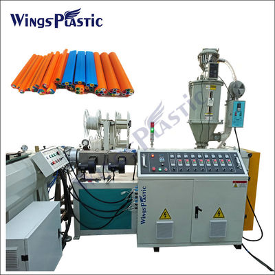 Linea di produzione di estrussione di tubi di plastica a microdotti multipli avvolti