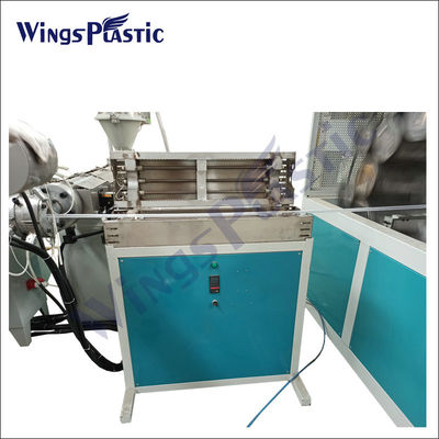 Tre strati di fibra di PVC rinforzato intrecciatura Garde tubo di tubatura di estrussione macchina di produzione di produzione