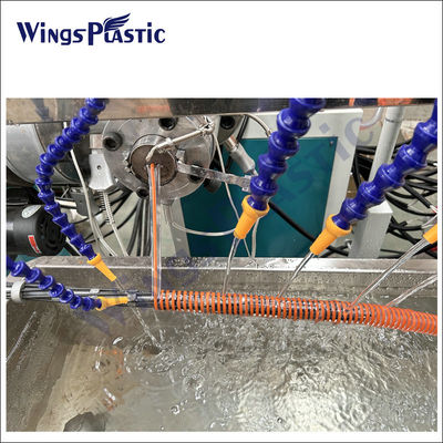 Linea di produzione di macchine di estrussione di plastica per tubi di aspirazione a spirale in PVC / Linea di produzione di estrusori di tubi di aspirazione a spirale in PVC in plastica