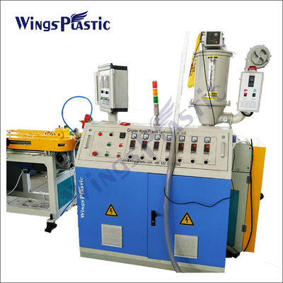 Plastico PE PP PVC flessibile spirale a parete singola tubo ondulato linea di produzione di estrussione macchina