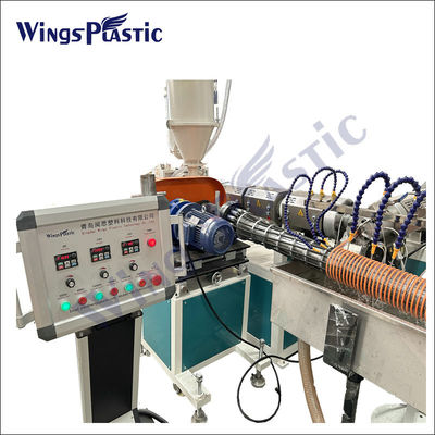 Linea di estrusione della macchina di plastica per tubi di aspirazione a spirale in PVC