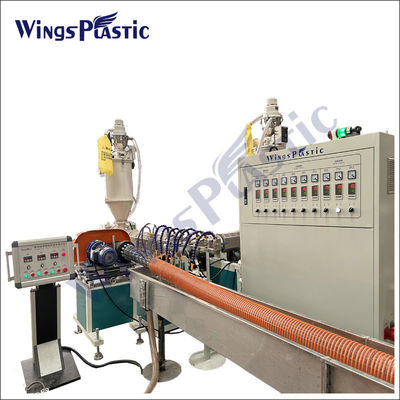 Linea di estrusione della macchina di plastica per tubi di aspirazione a spirale in PVC