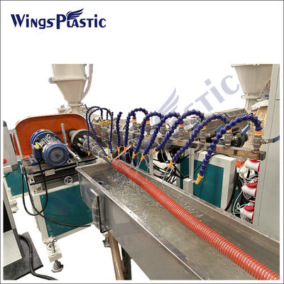 Linea di estrusione della macchina di plastica per tubi di aspirazione a spirale in PVC