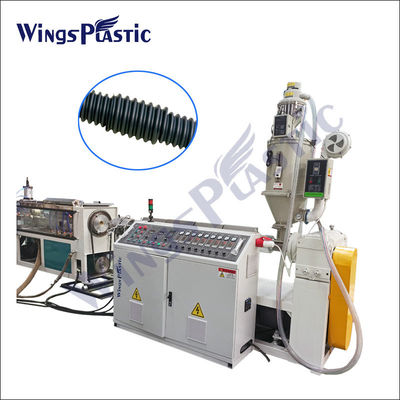 Il PE ondulato convoglia la linea di produzione espulsore ondulato del tubo dell'HDPE del carbonio