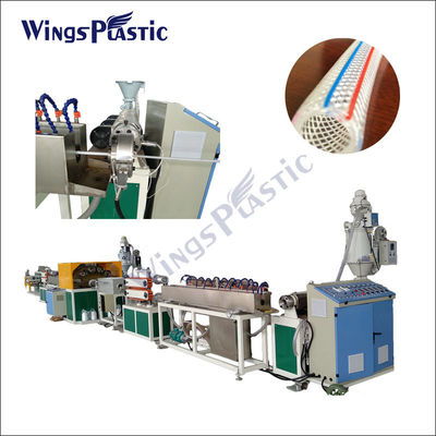 Macchina intrecciante fabbricante dell'estrusione del tubo del PVC della macchina del tubo flessibile di rinforzo tubo ad alta pressione di plastica automatico della fibra del PVC